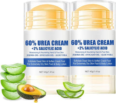 GraGra Urea Cream, 2 Pcs Urea Foot Cream, Premium Urea Foot Cream, Skin Care Moisturizer, For Feet, Hands, Heels, Elbows, Knees and More, Deep Moisturizes, Callus Remover and Soften