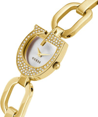 GUESS Silver-Tone Crystal Analog Watch