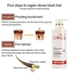 Vitamin E Collagen Hair Conditioner, 500ml, Anti Hair Loss Conditioner and Repairing Treatment, Sulphate and Paraben Free 16.9 oz