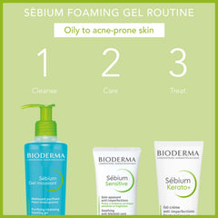 Bioderma Sebium Purifying Cleansing Foaming Gel - Combination to Oily Skin, 200ml