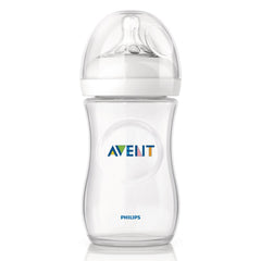 Philips Avent 260ml Natural Feeding Bottle for Newborn (Transparent, Pack of 1)