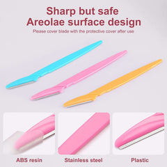 DIKXO Eyebrow Razor, Multipurpose Exfoliating Dermaplaning Tool Razors for Women Face For Women and Man With Precision Cover, Easy to Use