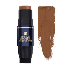 SIIA Cosmetics, Duo Face Sculpting Contour Bronzer Stick, Dual-Use Applicator for Perfect Sculpt & Blend, Natural Finish, .32 Ounce (Mahogany)
