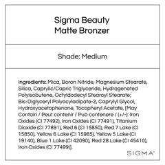 Sigma Beauty Matte Bronzer (Medium)