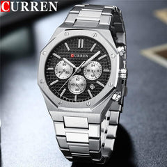 CURREN 2023 Watch Men's Quartz Luxury Luminous Wrist Watch With Stainless Steel Chronograph watch For Men 8440