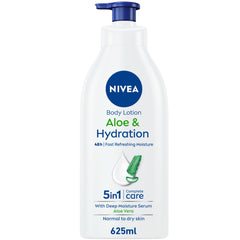 NIVEA Body Lotion Hydration, Aloe Vera, Normal to Dry Skin - 625ml