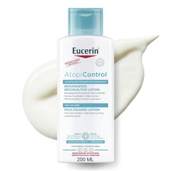 Eucerin AtopiControl Body Lotion with Natural Omega Oils and Ceramides, Relieves Localized Irritation and Immediately Stops Itching, Preserves Skin Barrier for Atopic and Dry Skin, 250ml