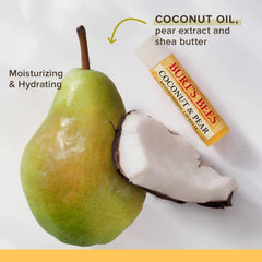 Burt's Bees 100% Natural Origin Moisturizing Lip Balm, Multipack, Original Beeswax, Cucumber Mint, Coconut & Pear and Vanilla Bean with Beeswax & Fruit Extracts, 4 Tubes