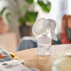Philips Avent Manual Breast Pump - Easy Pumping, with Natural Motion Technology, BPA-Free (Model SCF430/01), Transparent