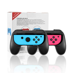 T Tersely Grips for Nintendo Switch Joycon Controller 2 Pack - Game Accessories Joy-Con Handheld Joystick Remote Control Holder Joy Con Kit (Black+Black)