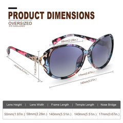 FIMILU Sunglasses for Women Trendy Polarized Sunglasses Oversized Big Sun Glasses Ladies Shades UV Protection