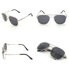 J+S Premium Military Style Classic Aviator Sunglasses, Polarized, 100% UV protection for Men Women