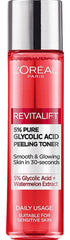 L’Oréal Paris Exfoliating Toner with 5% Glycolic Acid for a Radiant Glow, Face Toner for Gentle Exfoliation and Mild Pigment Spots, Revitalift Exfoliating Toner, 1 x 180 ml