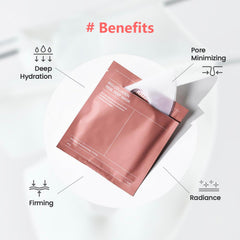 Bio-Collagen Real Deep Mask, Hydrating Overnight Hydrogel Mask, Elasticity Improvement, Pore Minimizing, For All Skin Types, Travel Essentials 34g (12 Pack)