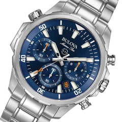 Bulova 96B256 Marine Star Chronograph Watch for Men, Silver
