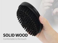 LA PERLA TECH Beard Brush for Men with Soft Nylon Bristles, Facial Hair Brushes for Men’s Grooming & Beard Care, Travel Friendly Beard Grooming Combs, Black Large