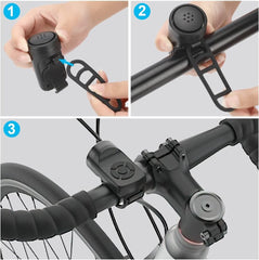 MAKINGTEC Electric Bike Horn, Electronic Bicycle Bell, 140DB Bike Horn for Adults, 4 Sound Modes Waterproof Horn for Bike, Waterproof Bicycle Accessories for Adults Kids Mountain Bike Bells Whistle