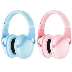 ProCase Noise Cancelling Headphones for Kids, 2 Pack Kids Ear Protection, Hearing Protection Earmuffs for Sensory Autism Toddler Child - Pink & Skyblue