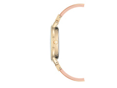 Anne Klein Women's AK/1408CRCR Premium Crystal Accented Cream Bangle Watch