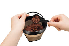 NRP Taller #4 Gold-tone Permanent Coffee Filter Compatible for KRUPS SAVOY, Braun, DeLonghi 12 cup Coffeemaker & More