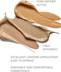 FARMASi Vfx Pro Foundation, Full Coverage Liquid Cream, Lightweight Long Lasting Coverage, Breathable Skin Moisturizer with Color True Matte Blending, Face Makeup, 1 fl. oz / 30 ml - Warm Medium 18