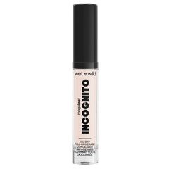 wet n wild, Megalast Incognito Full-Coverage Concealer, Seamless and Richly Pigmented, Buidable Medium-to-Full Coverage, Matte Finish, Nourishing and Hydrating Formula, with Shea Butter, Fair Beige
