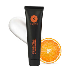 Sugar Cosmetics Citrus Got Real Sunscreen for All Skin Types SPF 30 | No White Casting | UVA/UVB & Blue Light Protection | Enriched with Vitamin C - 30g