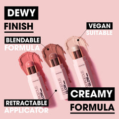 Collection Cosmetics Gorgeous Glow Sticks, Cream Formula, Gold Fine Shimmer, 4g, Highlight, Stardust