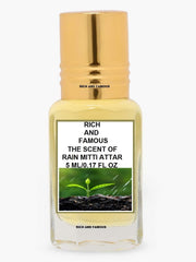 RICH AND FAMOUS The Scent Of Rain Mitti Attar For Men & Women (5ml)