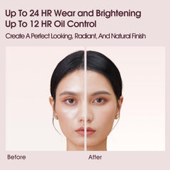 FABLOOX Cellglow Lasting Cream Foundation, Brighten Skin with Buildable Medium to Full Coverage, Skincare Makeup Hybrid, Lightweight and Nourishing Formula, Natural Radiant Finish, Vegan, Porcelain