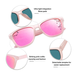 KANASTAL Polarized Sunglasses for Women, Classic Square Mens Sun Glasses, Lightweight Shades for Womens Outdoor 100% UV400 Protection Driving Fishing Golf Outdoor Activities