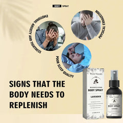 MIMI & BEIBEI Body Oil Spray 60ML, Organic & Natural Magnesium Oil for Better Sleep with Lavender, Relief & Relaxation, Relieve Muscle Tension, Magnesium Spray for Body Hands & Feet