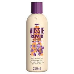 Aussie Repair Miracle Conditioner, For Damaged 'Rescue Me!' Hair 250ML. Paraben Free
