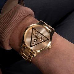 Guess P GLD CS/SUN CHAMP DL W/P GLD LOGO/BR/P GLD BRCT