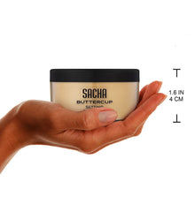 Sacha Cosmetics BUTTERCUP POWDER. No ashy flashback in selfies and photos. Flash-friendly loose face powder for medium to deep skin tones. 1.25 oz…