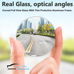 Essential Contraptions Showay Blind Spot Car Mirror 2 Pack-2 Inch Round Rear View Convex Mirrors, Off Color