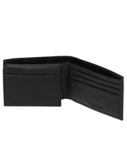 Steve madden Leather Rfid Blocking Wallet With Extra Capacity Id Window - Black