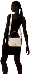 GUESS Women Arja Top Handle Flap HandBag Handbag- Beige