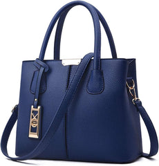COCIFER Purses and Handbags for Women Shoulder Tote Bags Top Handle Satchel - Dark Blue