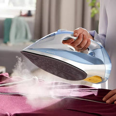 Philips 7000 Series Steam Iron - 2600W, 220 g steam boost, SteamGlide Plus soleplate - DST7011/26 - Light Blue/Gray
