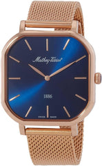 Mathey-Tissot Swiss Made Classic Watch for Men - H7917PBU - Rose Gold-tone