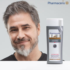 Pharmaceris H-Stimutone Double Action Specialist Shampoo For Hair & Scalp | Delays Greying & Prevents Hair Loss | Restores Natural Hair Colour Without Dyes | 250 Ml