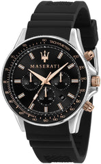 Maserati Men's Watch, SFIDA Collection, in Steel, Silicone - R8871640002 - Black