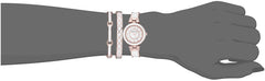 Anne Klein Women's Accented Bangle Watch and Bracelet Set, AK/3296