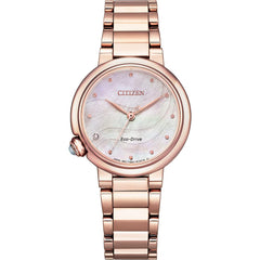 Citizen Women's Analogue Eco-Drive Watch with Stainless Steel Strap EM0912-84Y