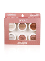 Insight Cosmetics Glitter Makeup Highlighter Pallate, Pack of 6, 3.5 gm