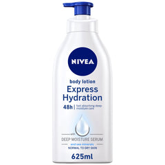NIVEA Body Lotion Normal & Dry Skin, Express Hydration Sea Minerals - 625ml