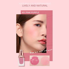 NOVOLAN Liquid Blush 15ml Cream Blush Wet Makeup Sweet Cheeks Blush Matte Pot Blusher, Natural Color Liquid Blush Long-Lasting Matte Silky Delicate Rouge Beauty Makeup (#01)