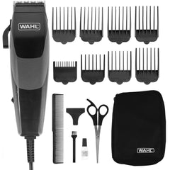 WAHL Sure Cut Hair Clipper for Men | Corded Hair Clipper | Stainless Steel Blade Trimmer | Suitable for Dry Use | Ideal For Men | Perfect for Home Grooming | 16 piece Hair Cutting Kit (79449-237)