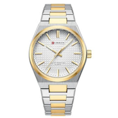 CURREN 8439 Sport Men Watch Top Brand Luxury Original Waterproof Male Clock Gold Stainless Steel Quartz Man Wristwatch